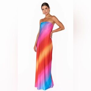 NWOT Show Me Your Mumu Taylor Tube Dress Sunset Ombré